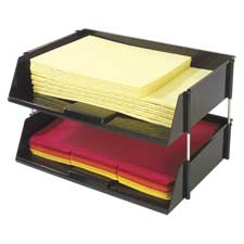 Picture of Deflect-O Corporation DEF582704 Side Loading Tray- 16-.50in.x11-.19in.x3-.50in.- Black