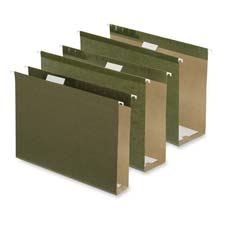 Hanging Folders- 4in. Capacity- Letter- Standard Green
