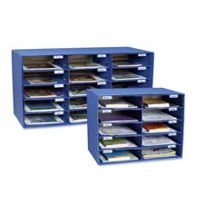 Picture of Pacon Corporation PAC001308 Mail Box- 15 Slots- 12-.50in.x10in.x3in.- Blue