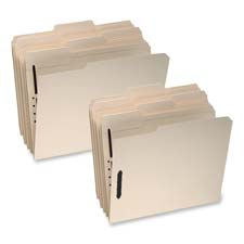 File Folders- .33 Cut Tab- 2 Fasteners- Legal- Manila