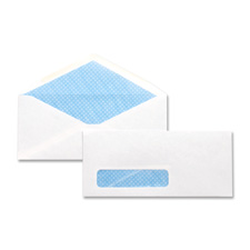 Picture of Business Source BSN42205 Security Window Envelopes- No. 10in.- 4-.13in.x9-.50in.- WE