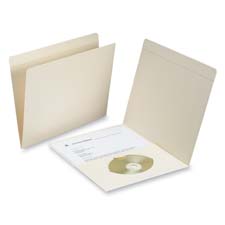 Top-Tab Pocket Folders- Letter-Size- Manila