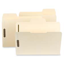 Fastener Folder- Supertab- Letter- .33 Asstd- Manila