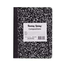 Picture of Roaring Spring Paper Products ROA77264 Composition Book- College Ruled- 100 Sh- 9-.75in.x7-.50in.- BK Cvr