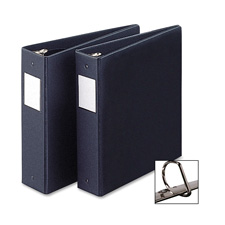 Picture of Sparco Products SPR04301 3 Ring Label Hold Binder- 1in.Capacity- 11in.x8-.50in.- Black