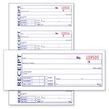 Picture of Adams Business Forms ABFDC2501 Money-Rent Receipt Bk- Tape Bound- 2-Part- 2-.75in.x5-.38in.- 50-BK