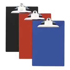 Picture of Nature Saver NAT01540 Plastic Clipboard- Recycled- 1in. Cap- 9in.x12-.50in.- Black