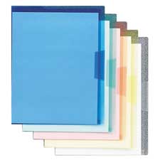 Translucent Jacket- Flap Lock- Letter Size- BE-GN-OE-YW-CL