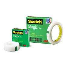 Picture of 3M Commercial Office Supply Div. MMM810341296 Magic Tape- 1in. Core- .75in.x1296in.- 1-PK- Transparent