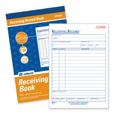 Picture of Adams Business Forms ABFDC5089 Receiving Record Book- Carbonless- 2-Part- 5-.56in.x8-.44in.- WE