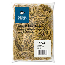 Picture of Business Source BSN15741 Rubber Bands- Size 32- 1LB-BG- Natural Crepe