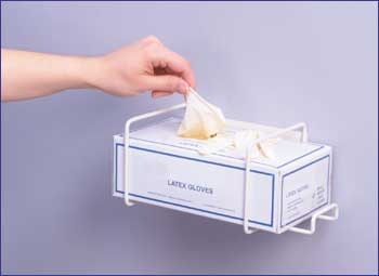 Picture of RackEm Racks 4008 4.5 in. H Top Exam Glove Dispenser Rack