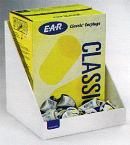 Picture of RackEm Racks 5132-W 200-Pair Foam Ear Plug Tray - White Heavy- Duty Plastic