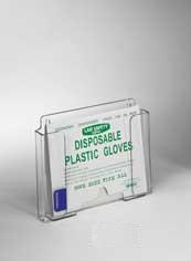 RackEm Racks  Small Poly Glove Dispenser - Clear Plastic
