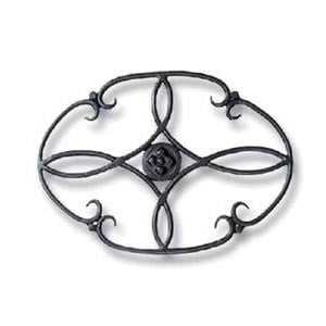 Picture of Minuteman TWI-01 Wrought Iron Trivet Clover in Black