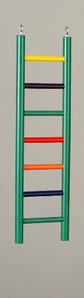 Picture of Prevue Pet Products 550-01136 Prevue Pet Products Carpenter Creations 7 Rung 15 in Colored Solid Wood Ladder