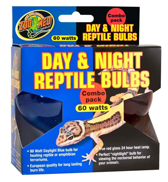 Picture of Zoo Med Labs 850-37001 Zoo Med DBC-1 Day-Night Reptile Bulbs Combo Pack