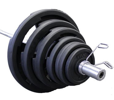 Troy Barbell VTX 300 lb. Olympic Rubber Grip Plate Weight Set