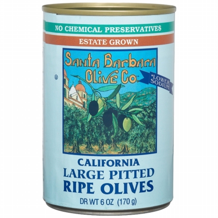 Picture of Santa Barbara Olives 37253 Black Large Pitted Olives