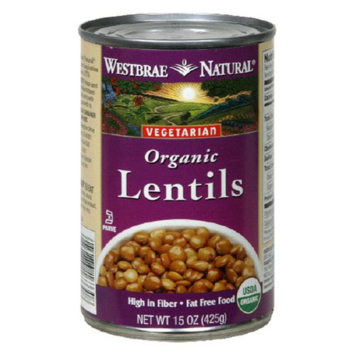 Picture of Westbrae Foods 21668 Organic Lentil Beans Fat Free