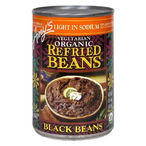 Picture of Amys Kitchen 20278 Organic Refried Black Beans Low Sodium