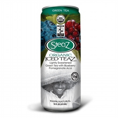 Picture of Steaz Energy 63011 Org Blueberry Pomegrte Acai Iced Green Tea