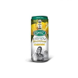 Picture of Steaz Energy 63008 Organic Unsweetened Lemon Iced Green Tea