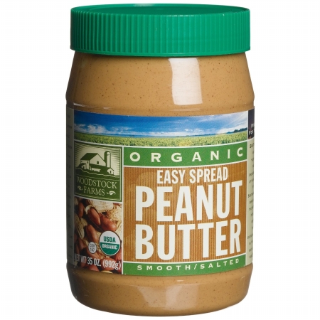 Picture of Woodstock Farms 843748 Organic Spread Smooth Peanut Butter Sl