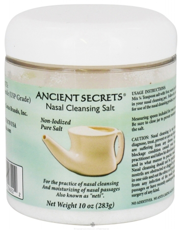 Picture of Ancient Secrets 61654 Nasal Cleansing Pot Salt