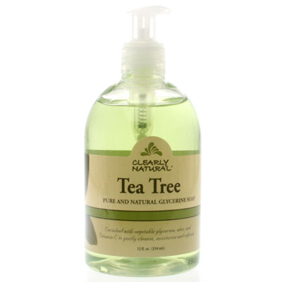 Picture of Clearly Naturals 43569 Tea Tree Liquid Soap With Pump