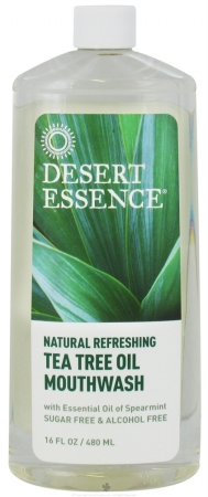 Picture of Desert Essence 54317 Tea Tree Oil Mouthwash