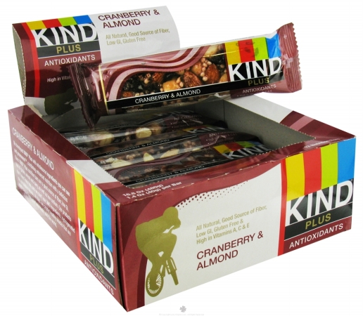 Picture of Kind Fruit & Nut 61827 Cranberry & Almond Plus Bar