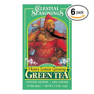 Picture of Celestial Seasonings 29381 Honey Lemon Ginseng Green Tea