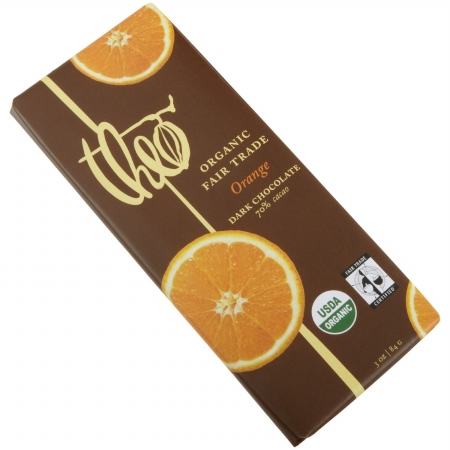 Picture of Theo Chocolate 20622 Organic Dark Chocolate Bar With Orange
