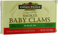 Picture of Crown Prince 23295 Clams Smoked in Olive Oil