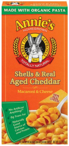 Picture of Annies Homegrown 22286 Organic Shells & Wisconsin Cheddar