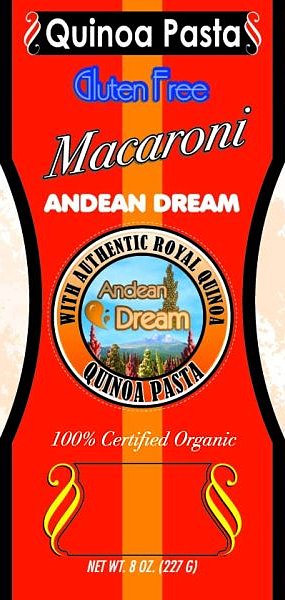 Picture of Andean Dream 64337 Org MacAroni Quinoa Pasta Gluten Freef