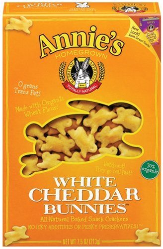 Picture of Annies Homegrown 22259 White Cheddar Bunny Cracker