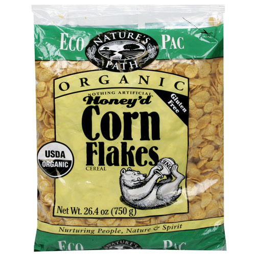 Picture of Natures Path 52174 Organic Honey&apos;d Corn Flake Cereal