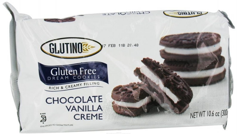 Picture of Glutino 28589 Chocolate Vanilla CreMe Cookies