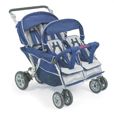 Picture of Angeles AFB6600 SureStop Folding Commercial Bye-Bye Stroller 4-Passenger