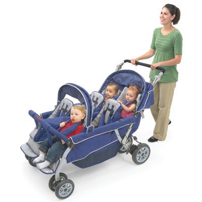 Picture of Angeles AFB6700 SureStop Folding Commercial Bye-Bye Stroller 6-Passenger