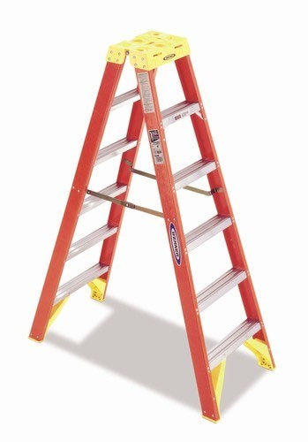 T6210 10 ft. Fiberglass Twin Front Step Ladder -  Werner