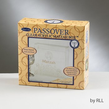PPBA-2 Acrylic Flip Top Matzah Box - Pack Of 3