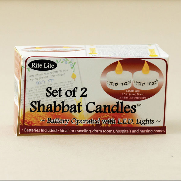 Picture of Rite Lite CTL-LED Shabbat Candles Battery Operated with L.E.D. Lights - Pack Of 6