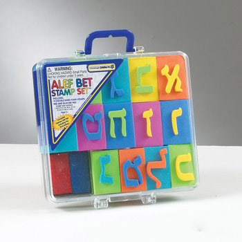 Picture of Rite Lite TY-14445 Alef-Bet EVA Stamp Set in Carrying Case - Pack Of 6
