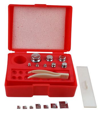 Picture of American Weigh Scales WGHTKIT 4.6&apos;&apos; x 3.5&apos;&apos; x 1.7&apos;&apos; Calibration Weight Kit - 16 Piece