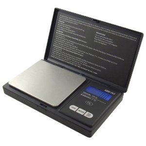 Picture of American Weigh Scales AWS-1KG-BLK 9.9 x 14.6 x 2.5 cm Signature Series Black AWS-1KG Digital Pocket Scale  1000 by 0.1 G