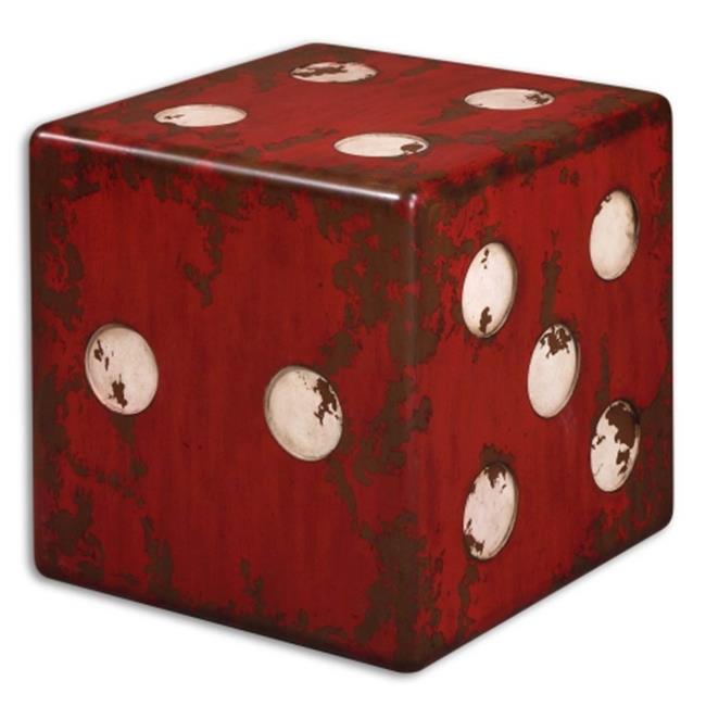 212 Main 24168 Dice Accent Table - Mdf And Fir Wood