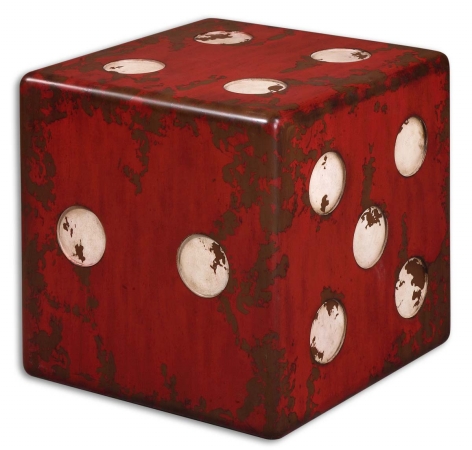 Picture of 212 Main 24168 Dice Accent Table - Mdf And Fir Wood